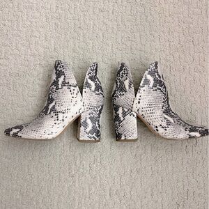 Steve Madden Snake Skin Booties